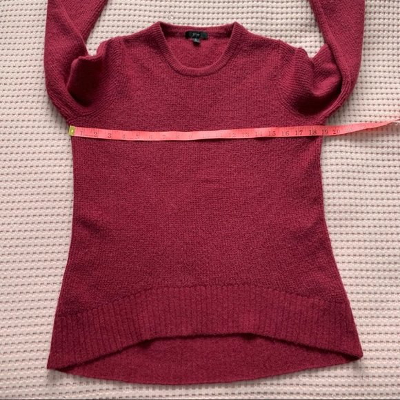 J. Crew High Low Waffle Sweater Supersoft Yarn Merino Wool Alpaca Blend Small S - Picture 12 of 12